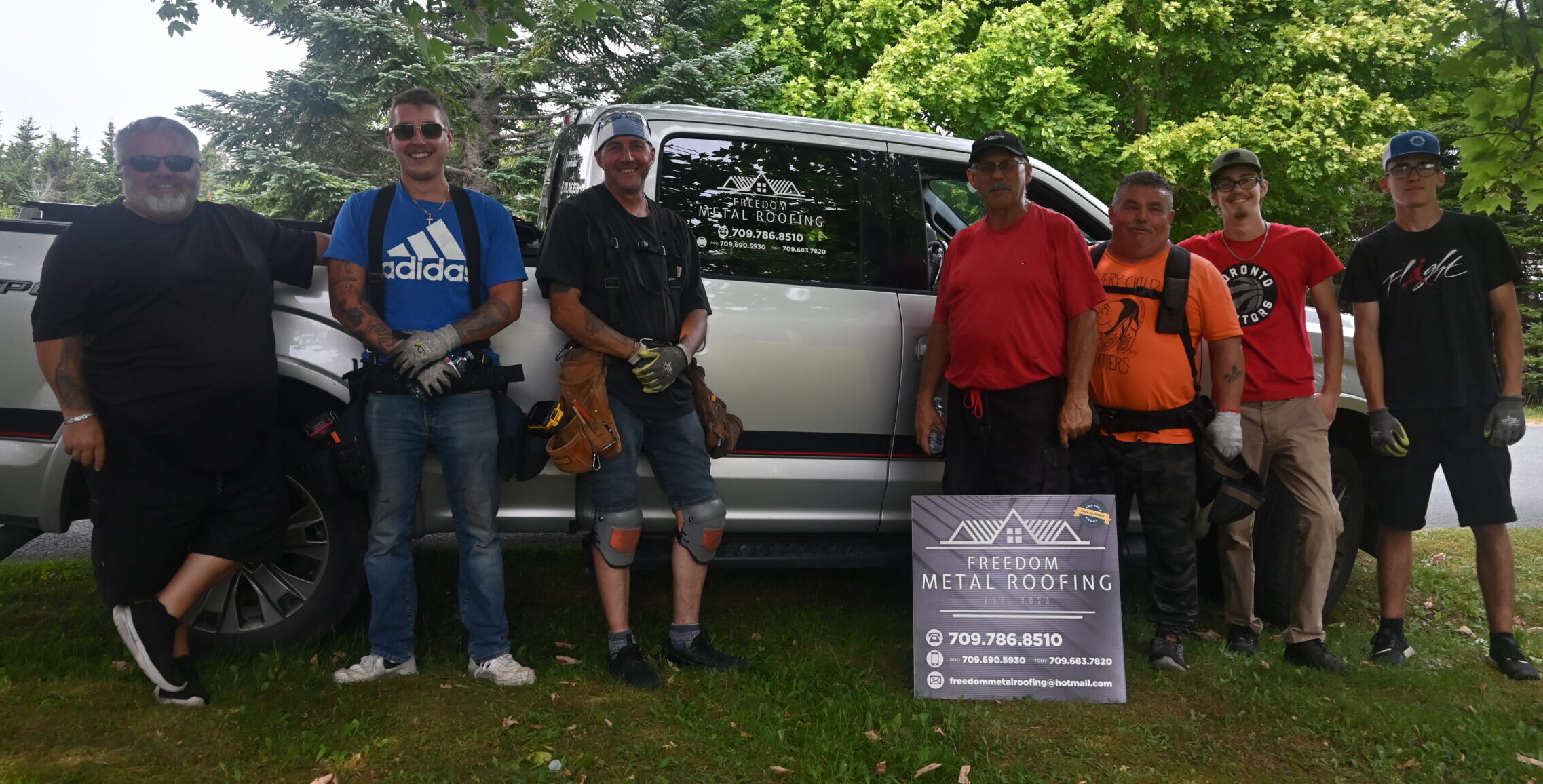 Freedom Metal Roofing installation team at work in NL
